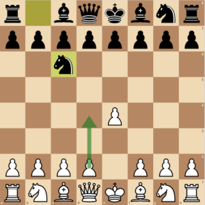 White can take the center anyways