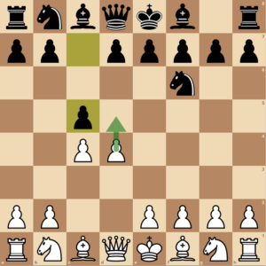 Black thrusts in the center with c5