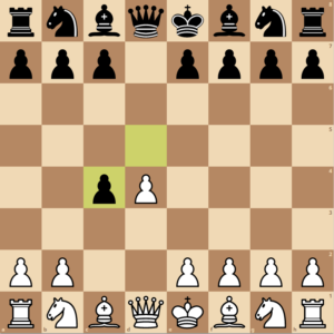 Black takes the pawn on c4