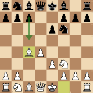 Black accepts the queen's gambit and now strikes in the center