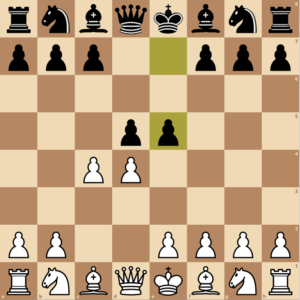 The Albin counter gambit - black advances a pawn to e5