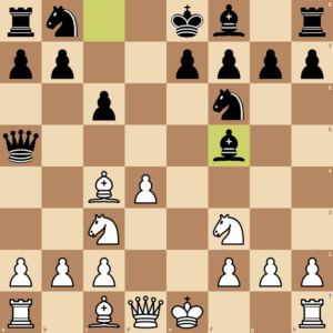Black develops in the Scandinavian Defense