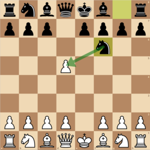 Modern Scandinavian - black wants to recapture with a knight